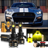 For 2007-2012 Ford Mustang Base, Bulb H13 LED Headlight Bulbs