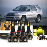 For 2003-2004 Toyota 4Runner 9005 9006 LED Headlight Bulbs Bundle