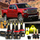 For 2015-2019 GMC Canyon 9005 H11 LED Headlight Bulbs Bundle