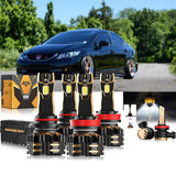 For 2014-2015 Honda Civic 9005 H11 9006 LED Headlight Bulbs Bundle