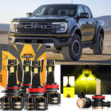 For 2019 Ford Ranger 9005 H11 LED Headlight Bulbs Bundle