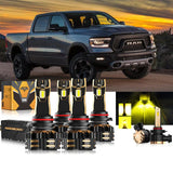 For 2018-2019 Ram 1500 (with projector-type headlights) 9005 9005 LED Headlight Bulbs Bundle