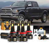 For 2016-2017 Ram 2500 (without projector-type headlights) 9005 H11 LED Headlights Bulbs Bundle