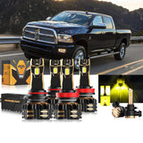 For 2013-2015 Ram 2500 (without projector-type headlights) 9005 H11 LED Headlight Bulbs Bundle
