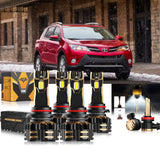 For 2013-2015 Toyota RAV4 9005 LED Headlight Bulbs Bundle