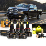 For 2013-2015 Ram 2500 (with projector-type headlights) 9005 9012 LED Headlight Bulbs Bundle