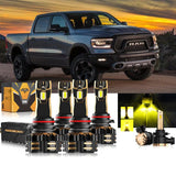 For 2018-2019 Ram 1500 (with projector-type headlights) 9005 9005 LED Headlight Bulbs Bundle