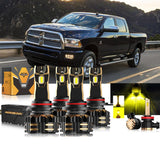 For 2013-2015 Ram 2500 (with projector-type headlights) 9005 9012 LED Headlight Bulbs Bundle