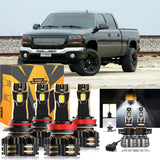 For 2007-2014 GMC Sierra 2500 HD 9005 H11 LED Headlight Bulbs Bundle