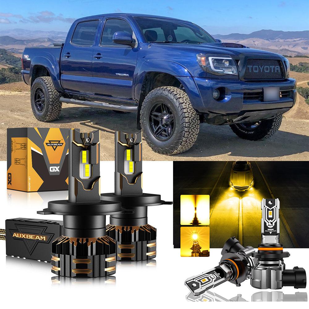 For 2005-2011 Toyota Tacoma H4 LED Headlight Bulbs Bundle
