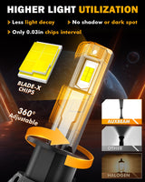 🆕H1 LED Headlight Bulbs 100W 22000LM F18 Series 1:1 Mini Size 6500K Cool White | 2 Bulbs