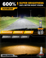 🆕H11+H11 LED Headlight Bulbs 100W 22000LM F18 Series 1:1 Mini Size 6500K Cool White | 4 Bulbs