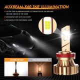 H11 LED Fog Light Bulbs 44W 4000LM X60 Series Fanless 6500K Cool White | 2 Bulbs