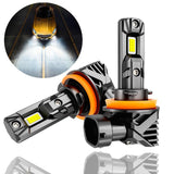 🆕H11+H11 LED Headlight Bulbs/Fog Lights Q15 Series Fanless & Wireless 60W 18000LM 6500K Cool White | 4 Bulbs