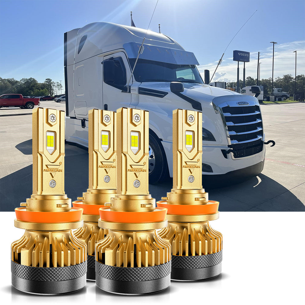 2019 Freightliner Cascadia H11 LED Headlight Bulbs Bundle