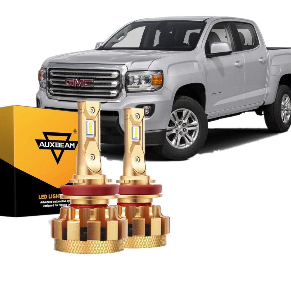 For 2015-2019 GMC Canyon F-16 Plus Series Built-in Canbus Automotive Grade 14000LM LED Light Bulbs High Low Beam Bundle