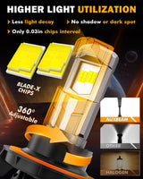 🆕H13/9008 LED Headlight Bulbs 100W 22000LM F18 Series 1:1 Mini Size 6500K Cool White | 2 Bulbs
