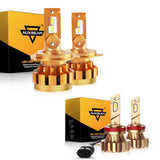 For 2005-2011 Toyota Tacoma H4 F16 PLUS LED LIGHT BULBS 14000LM LED Light Bulbs High Low Beam Bundle