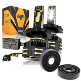 🆕H4 LED Headlight Bulbs 240W 40000LM GX-ULTRA Series 6500K Cool White | 2 Bulbs