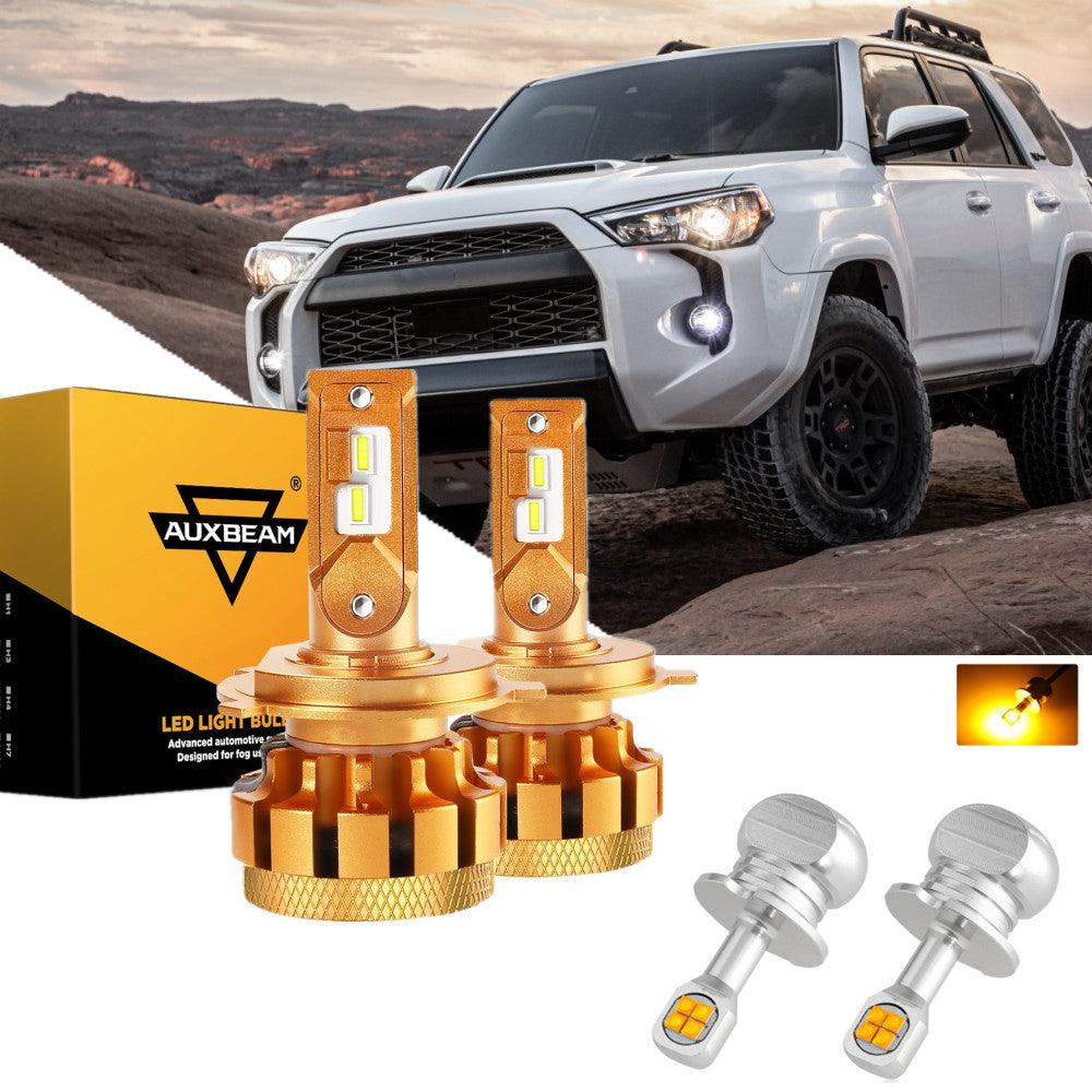 For 2000-2002 Toyota 4Runner F-16 Plus Series Built-in Canbus Automotive Grade 14000LM LED Light Bulbs High Low Beam Bundle