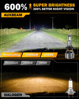 🆕H7 LED Headlight Bulbs 100W 22000LM F18 Series 1:1 Mini Size 6500K Cool White | 2 Bulbs