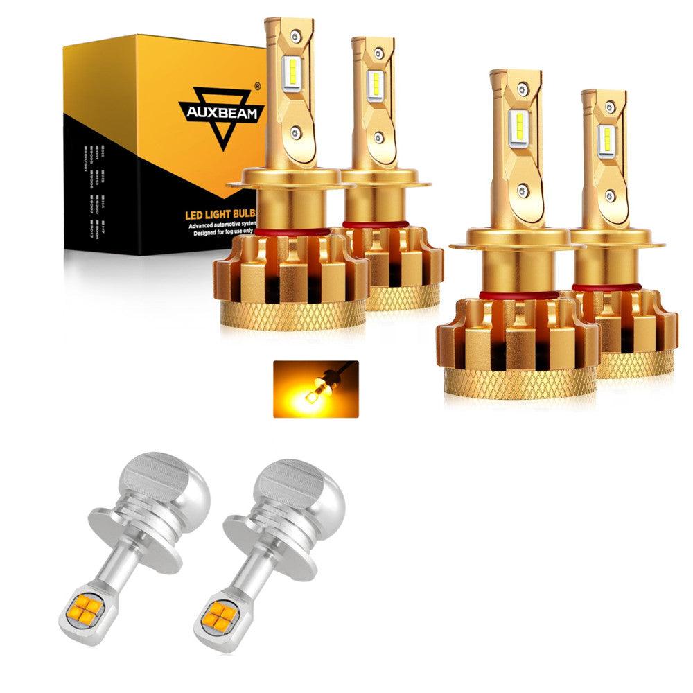 For 2000-2001 Hyundai Sonata F-16 Plus Series Built-in Canbus Automotive Grade 14000LM LED Light Bulbs High Low Beam Bundle