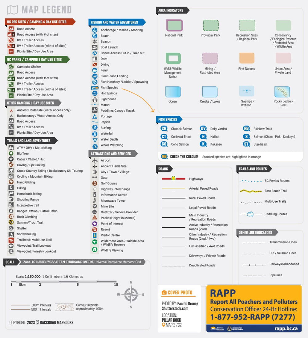 Haida Gwaii BC - Recreation Map
