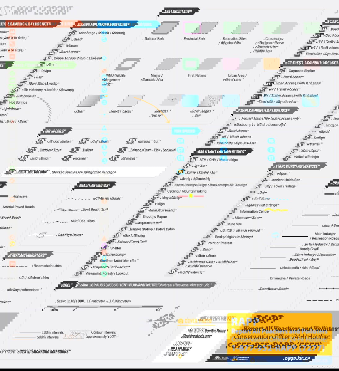 Haida Gwaii BC - Recreation Map
