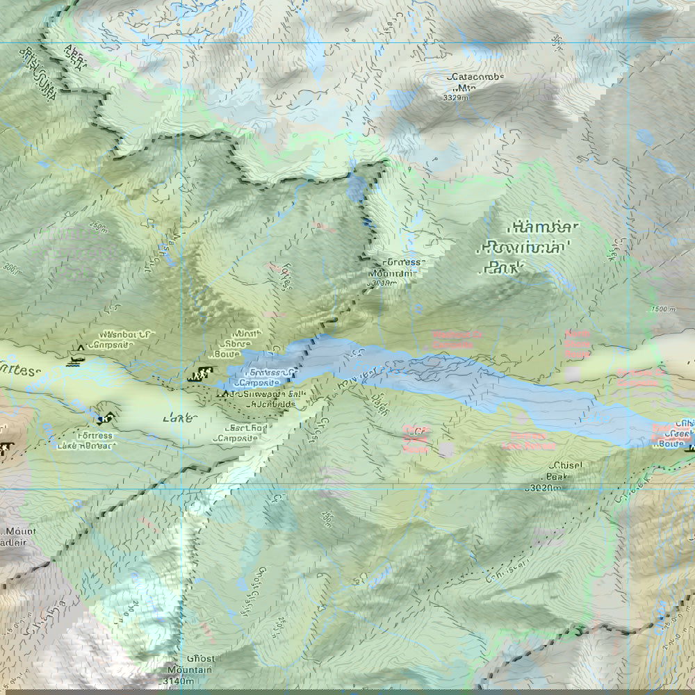 Hamber Provincial Park BC - Park Map