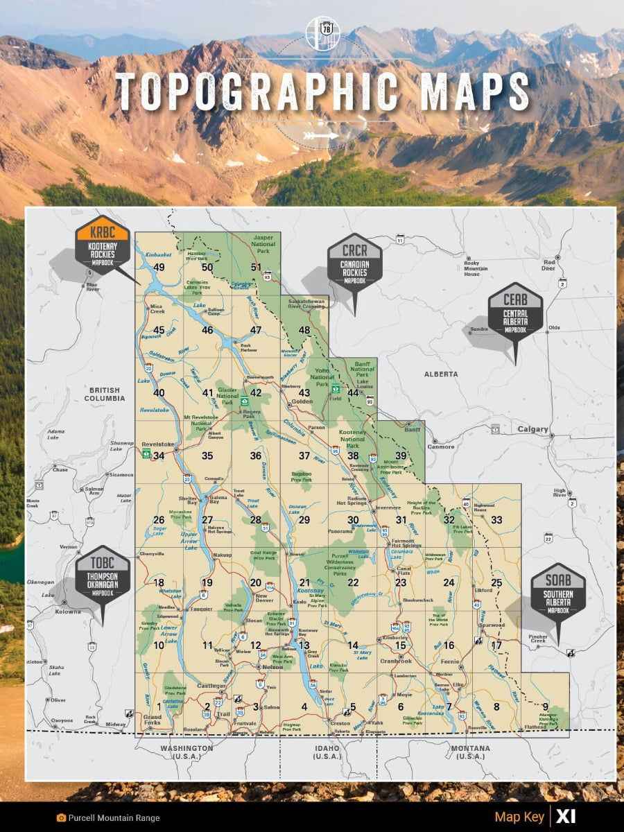 Kootenay Rockies BC Backroad Mapbook