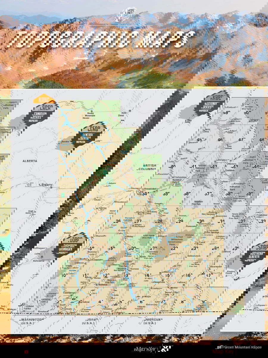 Kootenay Rockies BC Backroad Mapbook