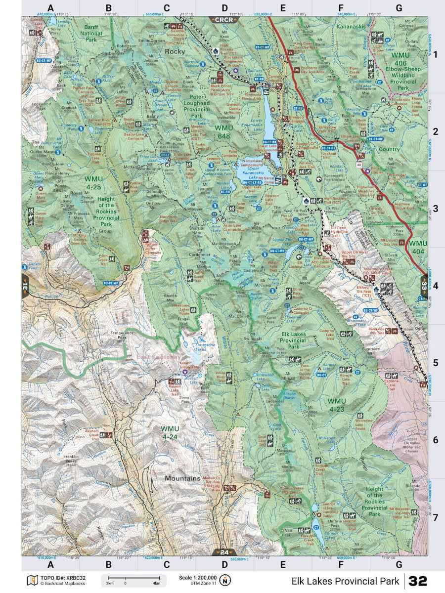 Kootenay Rockies BC Backroad Mapbook