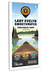 Lady Evelyn Smoothwater Provincial Park Ontario - Park Map