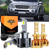 For 2007 Mercedes-Benz ML63 AMG with HID headlamps LED Light Bulbs High Low Beam Bundle