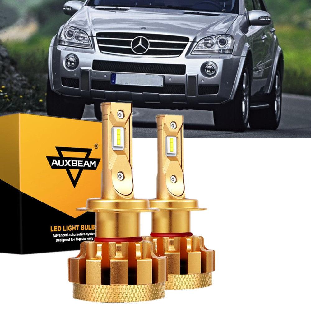 For 2007 Mercedes-Benz ML63 AMG with HID headlamps LED Light Bulbs High Low Beam Bundle