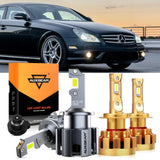 For 2006 Mercedes-Benz CLS55 AMG with HID headlamps LED Light Bulbs High Low Beam Bundle