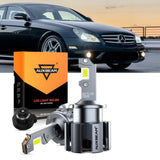 For 2006 Mercedes-Benz CLS55 AMG with HID headlamps LED Light Bulbs High Low Beam Bundle