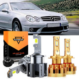For 2007-2009 Mercedes-Benz CLK63 AMG with HID headlamps LED Light Bulbs High Low Beam Bundle