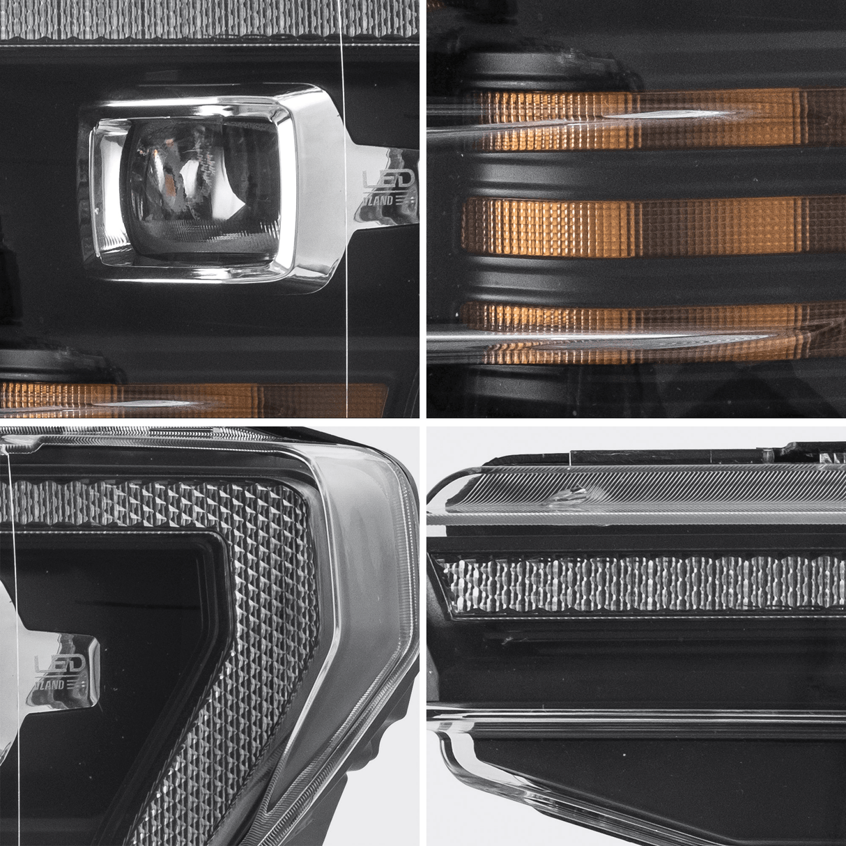 LED Headlight Assembly Dual Beam Projector Black For 2018-2020 Ford F150 13th Gen
