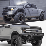 LED Headlight Assembly Dual Beam Projector Black For 2018-2020 Ford F150 13th Gen
