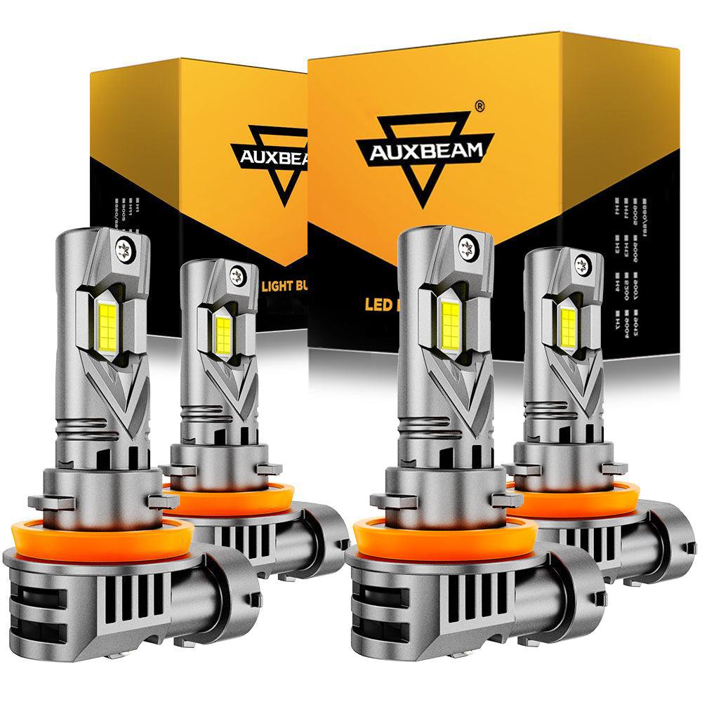 🆕9005+H11 LED Headlight Bulbs Q25S Series 1:1 Mini Size 90W 22000LM 6500K Cool White | 4 Bulbs