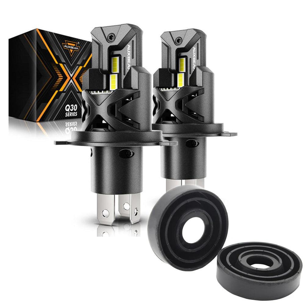 H4/9003 LED Headlight Bulbs Q30 Series Brightest Wireless 110W 24000LM 6500K Cool White | 2 Bulbs