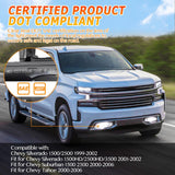(2pcs/set) 60W DOT Approved LED Fog Lights fit for Chevrolet Silverado 1500/2500 1999 2000 2001 2002, 1500HD/2500HD/3500 2001 2002