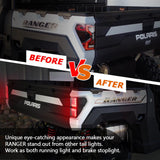 (2pcs/set) Smoked LED Tail Lights Rear Brake Stop Running Lamp for Polaris Ranger 1000 Models 2018 2019 2020 2021 2022, Replace OEM #2413766