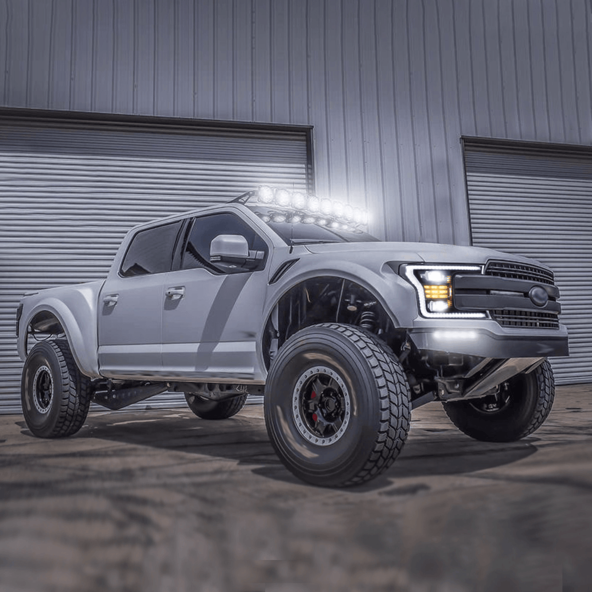 LED Headlight Assembly Dual Beam Projector Black For 2018-2020 Ford F150 13th Gen