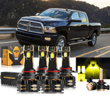 For 2013-2015 Ram 2500 (with projector-type headlights) 9005 9012 LED Headlight Bulbs Bundle