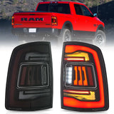 Upgrade LED Tail Lights Assembly With Amber Turn Signal For 2009-2018 Dodge Ram