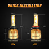 For 2000-2012 Honda Accord 9005+9006 S3 Series Fan Cooling 16000LM High Beam/Low Beam Combo