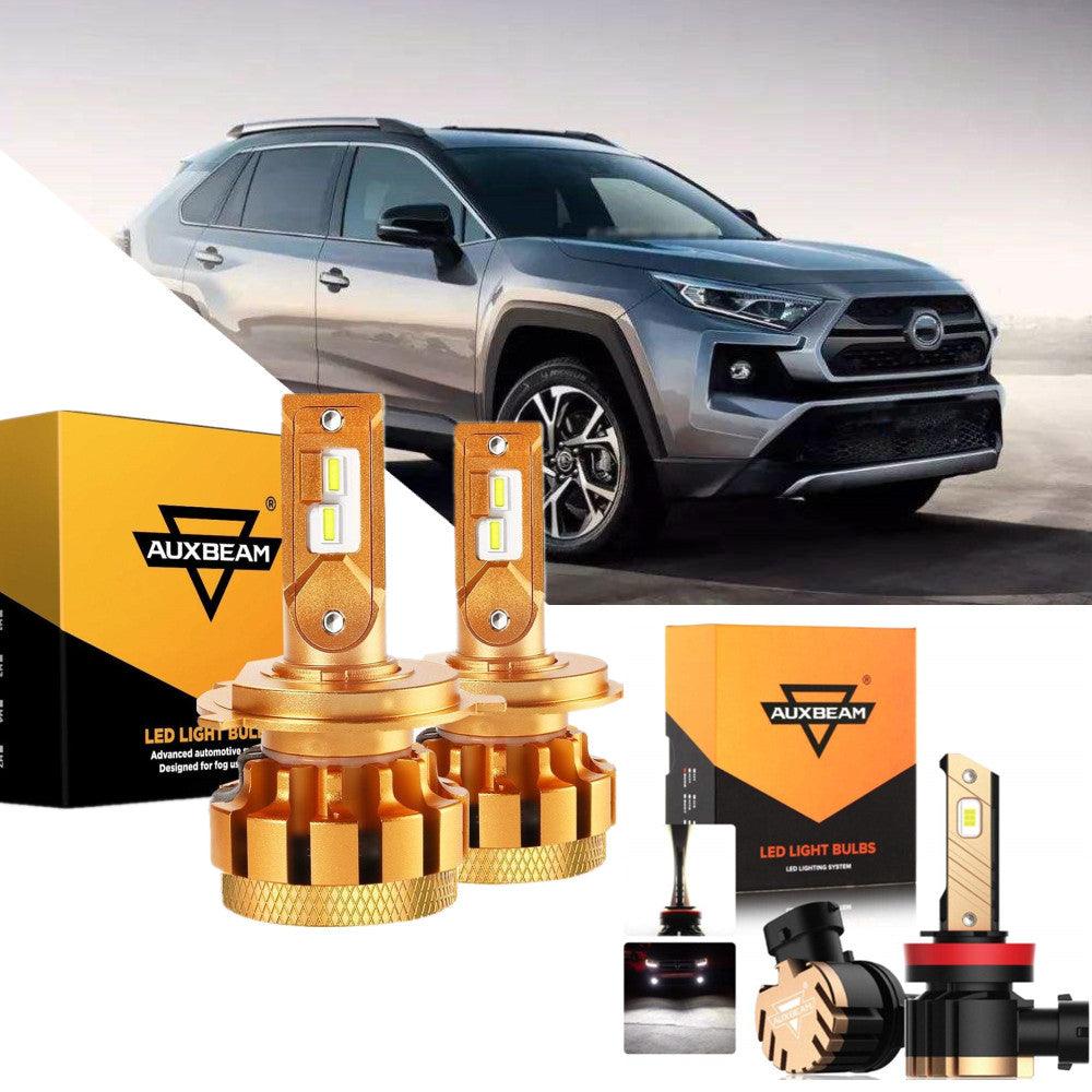 For 2005 Toyota RAV4 F-16 Plus Series Built-in Canbus Automotive Grade 14000LM LED Light Bulbs High Low Beam Bundle