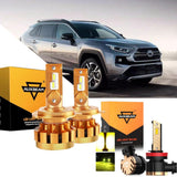 For 2005 Toyota RAV4 F-16 Plus Series Built-in Canbus Automotive Grade 14000LM LED Light Bulbs High Low Beam Bundle